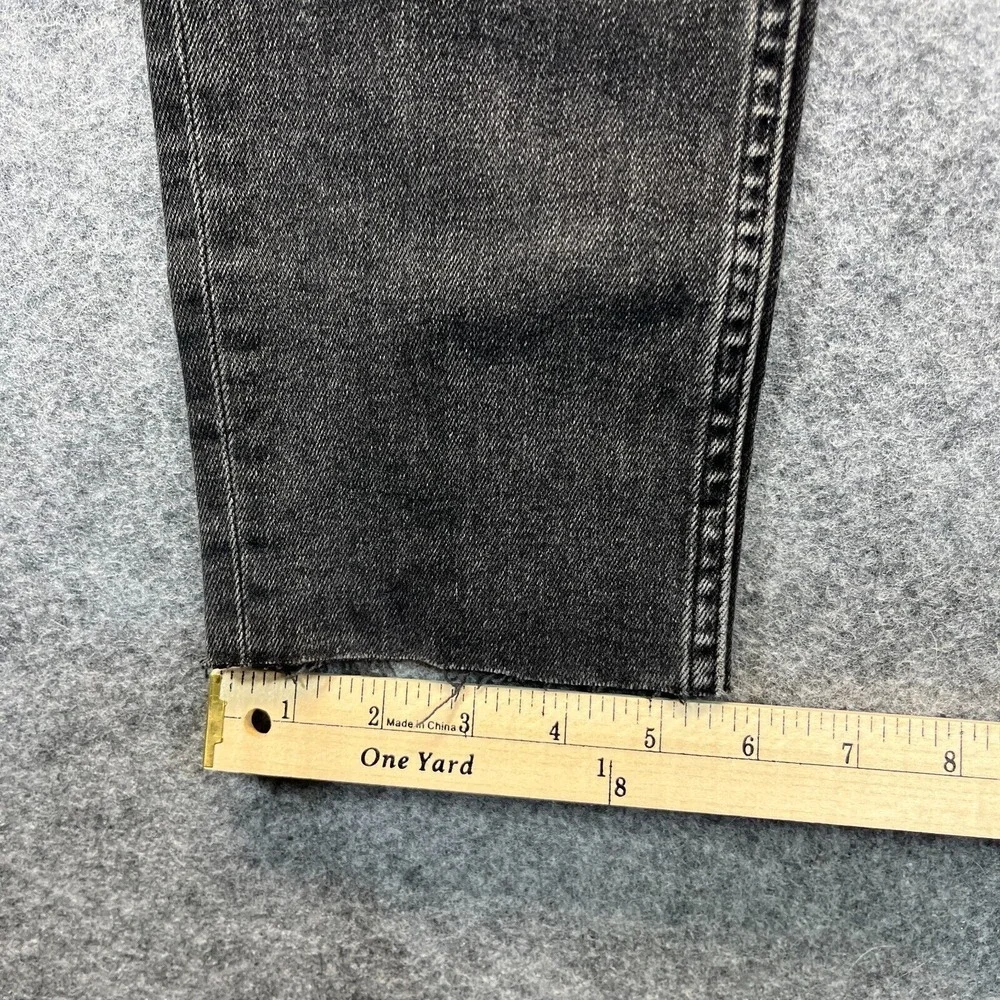 Everlane Jeans Women's Size 23 The High Rise Straight Leg Black Stretch‎ Denim